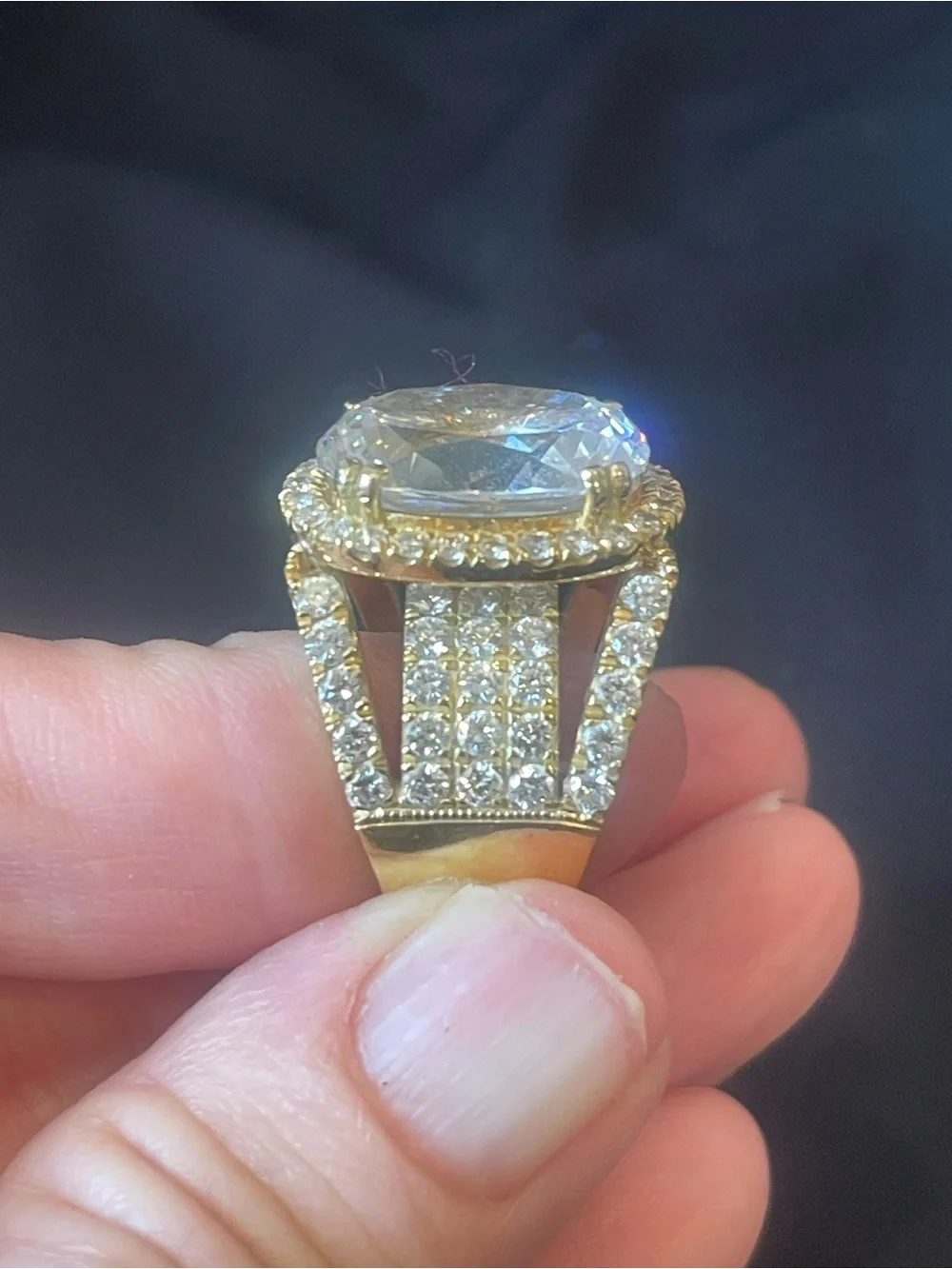 Custom 14k Gold Diamond Ring (Firm price)